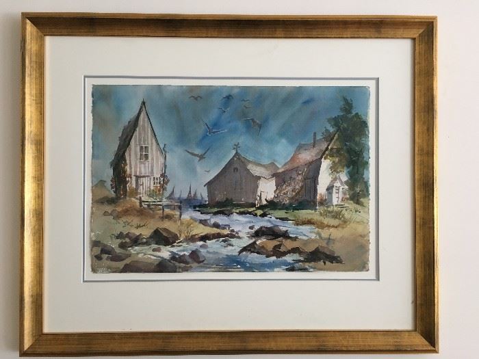 Babbling Brook Watercolor