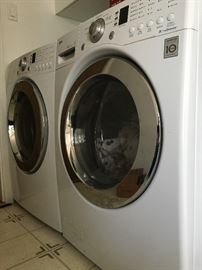 LG Washing Machine, model WM2101HW, LG Dryer, model number DLE2101W