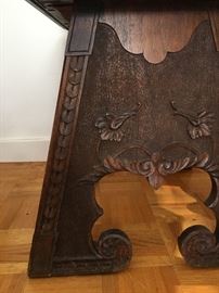 Detail of Carving Base of Chair 