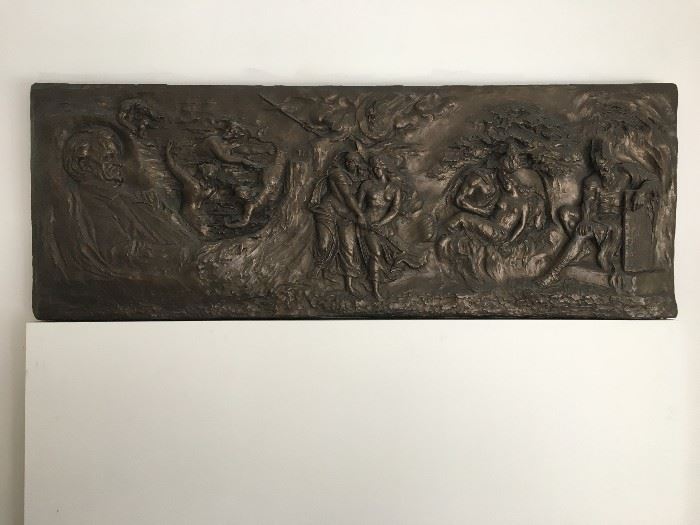 STUNNING Bashka Paeff relief depicting Wagner's opera The Ring of the Nibelung