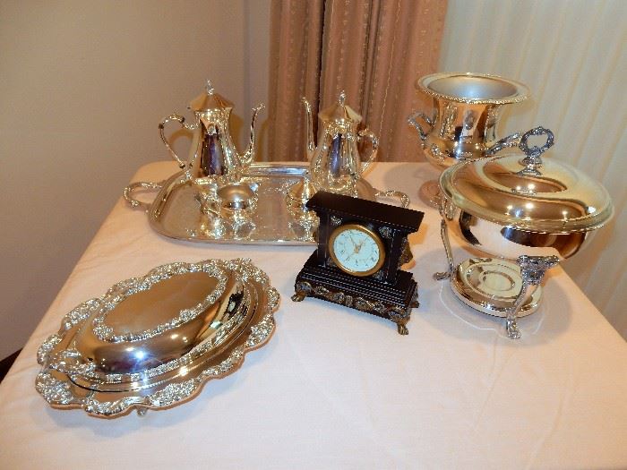 SILVER PLATE SERVING PIECES