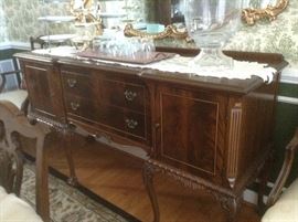 Chippendale Mahogany  Back Sideboard/ Buffet