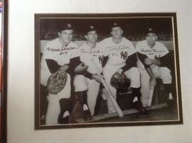 1961 infield  World Series Champion New York Yankees Autographed 
