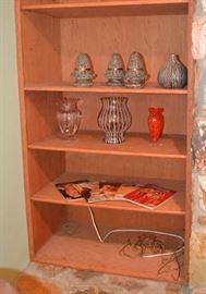 VINTAGE GIRLIE MAGAZINES, ART GLASS VASES