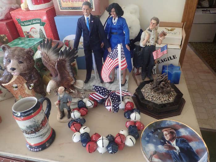 Red/White/Blue Collectibles. 