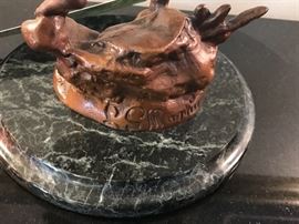 Bronze Statue Of Girl releasing Bird From Cage