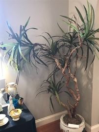 Faux Plant In Asian Planter Pot