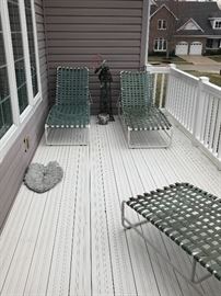 Vintage Brown Jordan Patio Chaise Loungers ~ Three Available