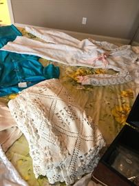 Assorted Linens And Pilows