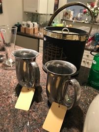 Assorted Bar Ware And Steins