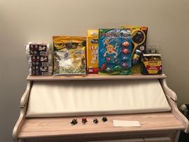 Vintage 1980's Limed Oak Changing Table