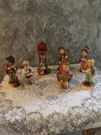 Goebel Hummels, Little Drummer, Boy with Accordion, Sweet Music, Soloist, Street Singer, Little Fiddler, Whitsuntide