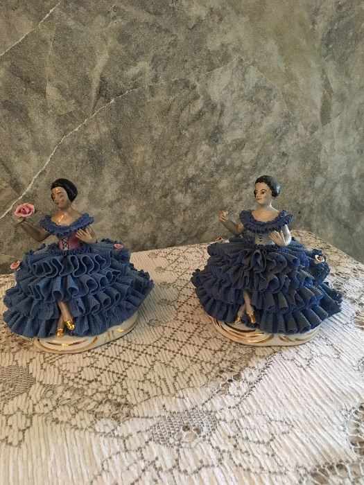 Dresden Lace Figurines