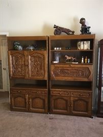 Beautifully Carved Book Cases from Germany
