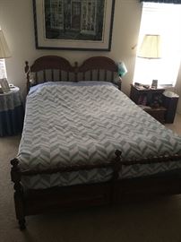 Maple King Headboard - King Mattress Set - Super clean and double covered