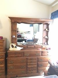 Maple Dresser w/Mirror