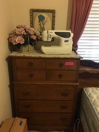 Maple Highboy Dresser