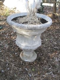 Looks like cement but its a fiberglass planter