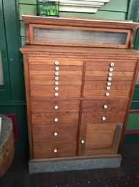 Harvard Oak Dental Cabinet