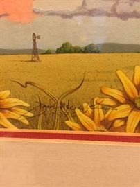 -John Kingsley ‘Red-winged Mockingbird’ paint on paper circa 1976..