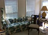 Chair to Old Towne dining set, floral couch and one of 2 bolts of fabric
