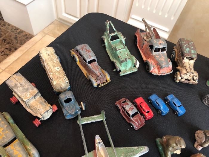 Antique Iron car and truck toys