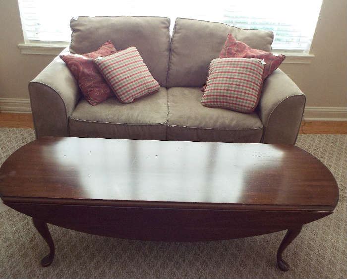 Two seater & coffee table