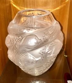 Lalique Fish Vase