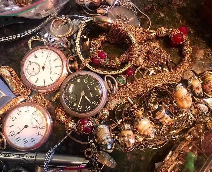 Pocket Watches and Costume Jewelry