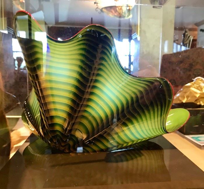 Dale Chihuly Parrot Green Persian Set