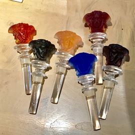 Assorted Rosenthal Versace Medusa Bottle stoppers
