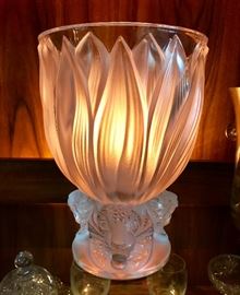 Lalique "Three Jaguars" Vase