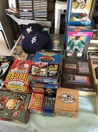 Vintage sports collectibles 
