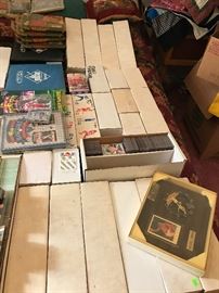 250 & 500 count boxes of baseball cards