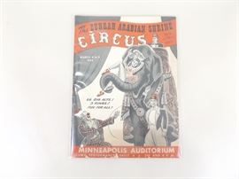 1946 Zuhrah Arabian Shrine Circus Program
