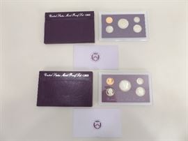 1988 & 1989 US Proof Sets
