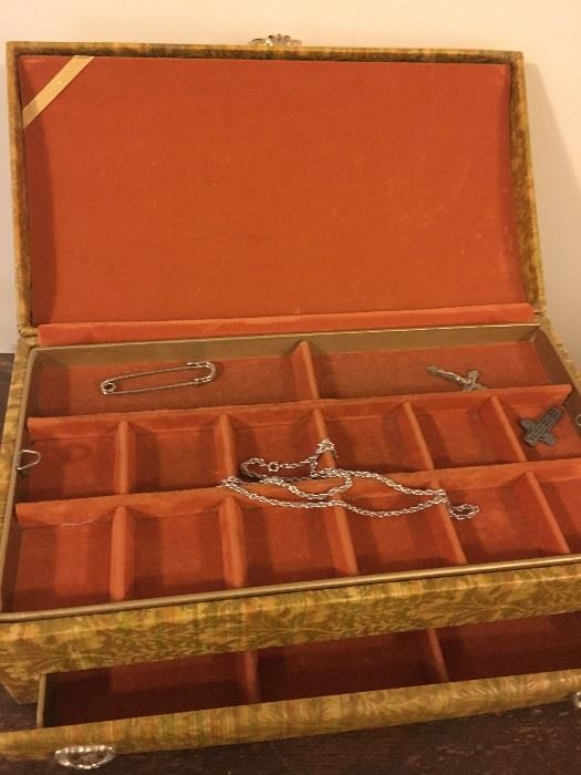Jewelry box, inside view