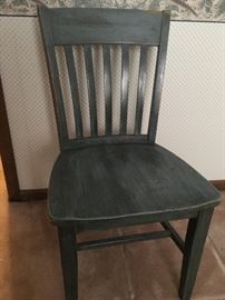 Painted wood side chair