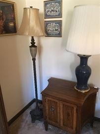 Lamps, end table