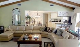 Note older photo: some chairs & other items in background not available,, this was the best pic we had of the sectional. 