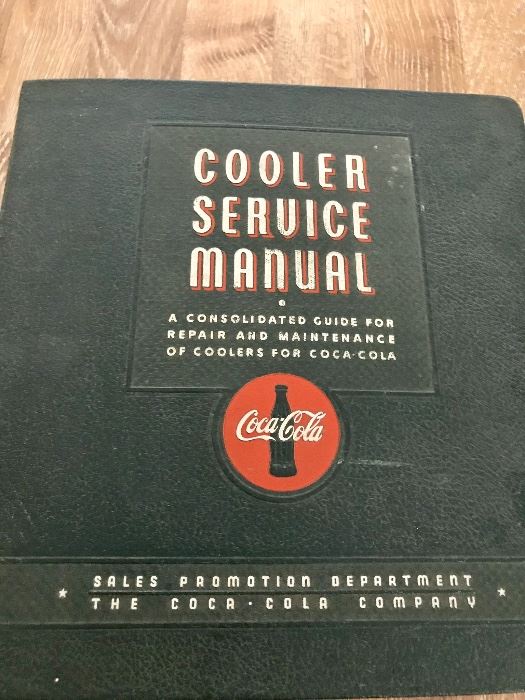 RARE!  Not only do we have one, but two!  Coca-Cola COOLER SERVICE MANUALS.  1956 AND 1958