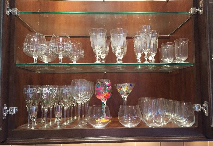 Large Selection of Barware, Glasses of all Types, Openers, Wine Buckets, Accessories