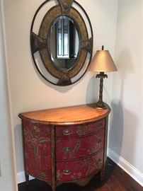 Gorgeous Chest with lots of Storage, Decorative Mirror