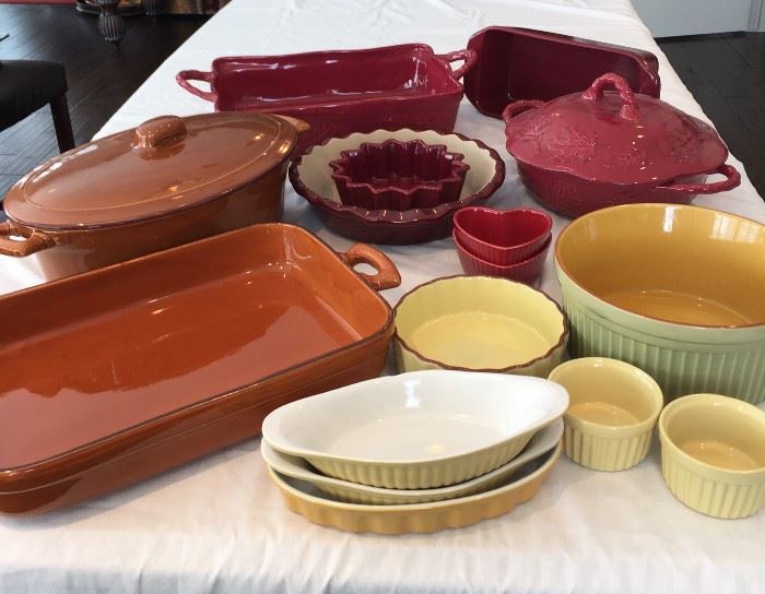 Variety of Decorative Bakeware made in Italy & USA