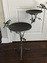 Charming Bird Double Tray Stand, very nice decorative yet useful piece