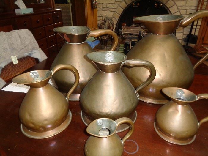 Copper Scottish Ale Pitchers