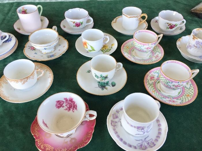 Demi tasse cups and saucers