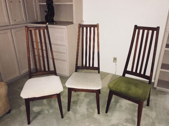 mid century modern chairs- 5 in total!