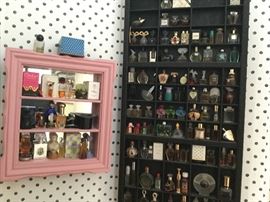 Over 300 miniature perfume bottles