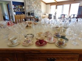 China Tea Cups, Crystal